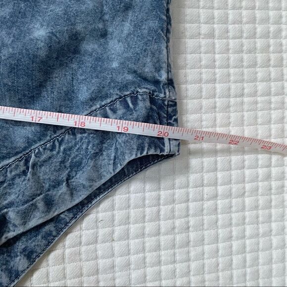 Soho NY&Co Jeans small cap sleeve denim blouse - Picture 9 of 9